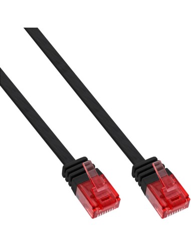 Inline Flat Ultraslim Cable De Red U/utp Cat.6 Gigabit Ready Negro 10m