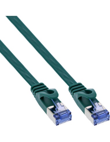 Cable De Red  Plano Inline, U/ftp, Cat.6a, Verde, 10 M