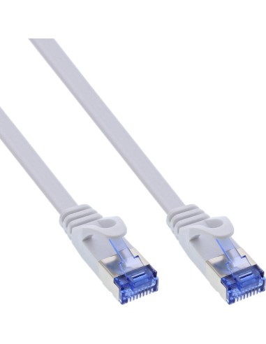 Cable De Red  Plano Inline, U/ftp, Cat.6a, Blanco, 10 M