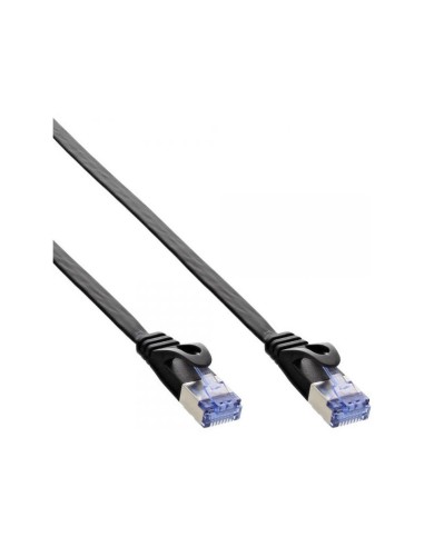 Cable De Red  Plano Inline, U/ftp, Cat.6a, Negro, 1 M