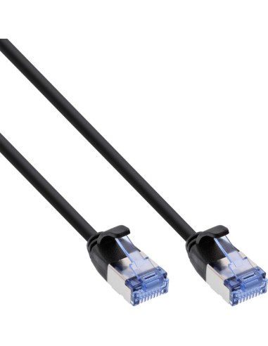 Cable De Red Inline Slim Redondo U/ftp Cat.6a Negro 2m