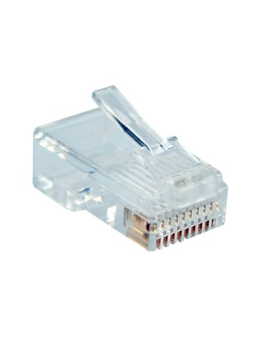 Conector Modular Inline 10p10c Para Crimpar Conector Western A Cable Plano 10 Uds.