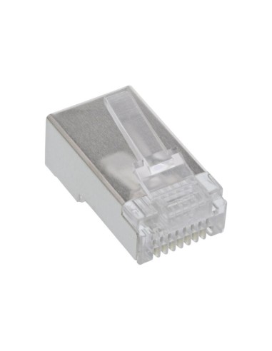 Conectores Blindados Inline 8p4c Rj45 Macho Para Cables Redondos, 100 Uds. Paquete