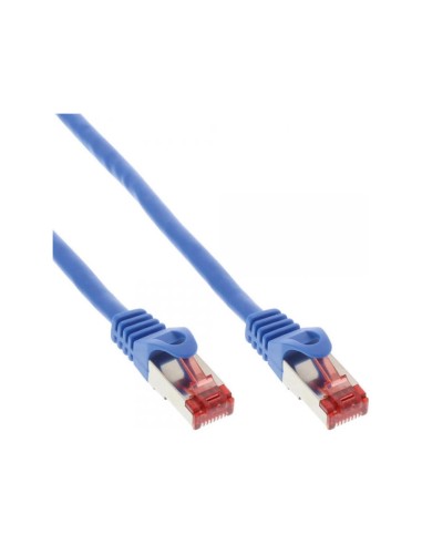 Cable De Red Inline S/ftp Pimf Cat.6 250mhz Pvc Cca Azul 1m