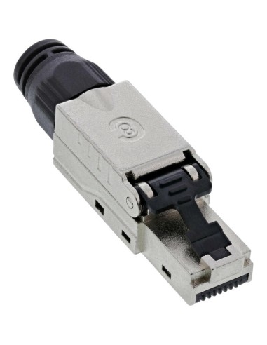 Conector Inline Rj45 Cat.8.1 2000mhz, Instalable En Campo, Blindado, Con Tapa Roscada