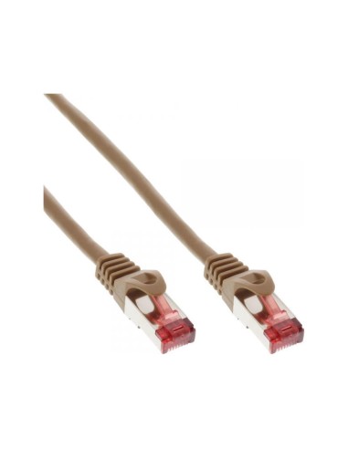 Cable De Red Inline S/ftp Pimf Cat.6 250mhz Pvc Marrón Cobre 1,5m