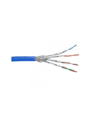 Cable De Red Inline S/ftp Pimf Cat.6 Azul Awg27 Pvc Cu 100m