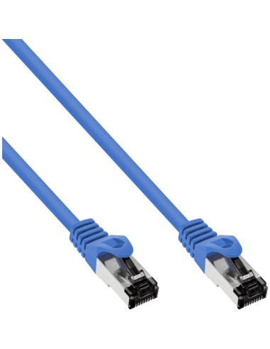 Cable De Red Inline S/ftp Pimf Cat.8.1 Libre De Halógenos 2000mhz Azul 10m