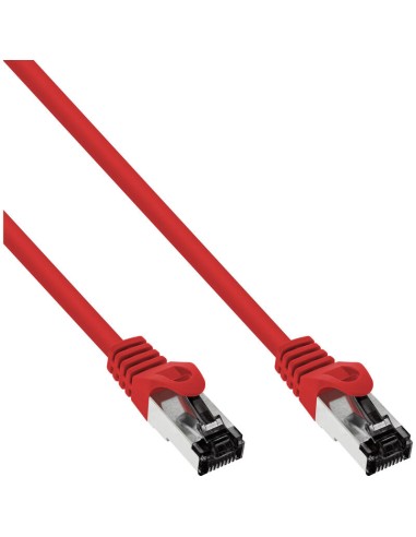 Cable De Red Inline S/ftp Pimf Cat.8.1 Libre De Halógenos 2000mhz Rojo 10m