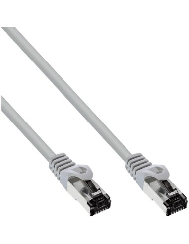 Cable De Red Inline S/ftp Pimf Cat.8.1 Libre De Halógenos 2000mhz Gris 1m