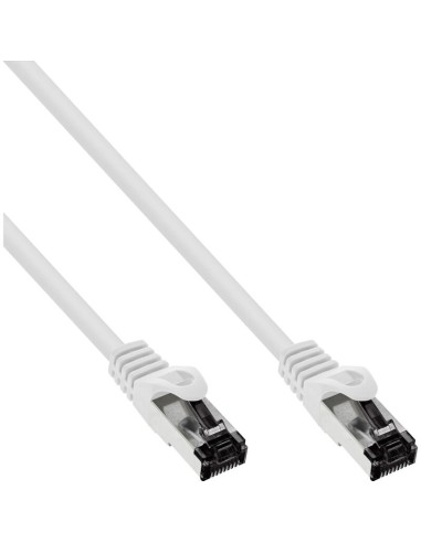 Cable De Red Inline S/ftp Pimf Cat.8.1 Libre De Halógenos 2000mhz Blanco 1m