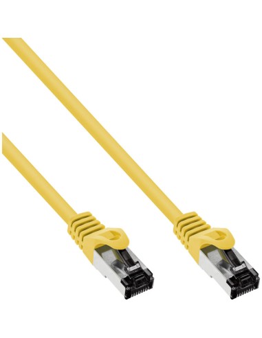 Cable De Red Inline S/ftp Pimf Cat.8.1 Libre De Halógenos 2000mhz Amarillo 1m