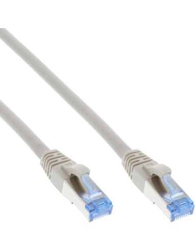 50 Piezas Bulk-pack Inline Cable De Red S/ftp Pimf Cat.6a Libre De Halógenos 500mhz Gris 1.5m