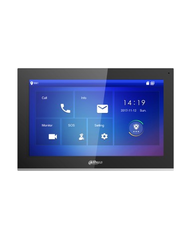 Dahua Vth5441g Monitor Interior 10" De Superficie Para Videoportero Ip Poe Sd 6e 1s Alarma