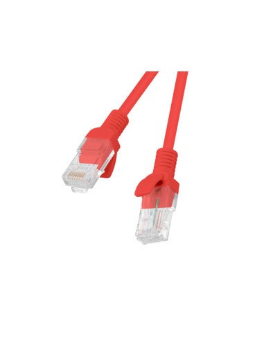 Lanberg Cable De Red Pcu5-10cc-0050-r,rj45,utp,cat 5e,0.5m,rojo