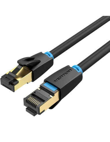 Cable De Red Rj45 Sftp Vention Ikabd Cat.8 50cm Negro