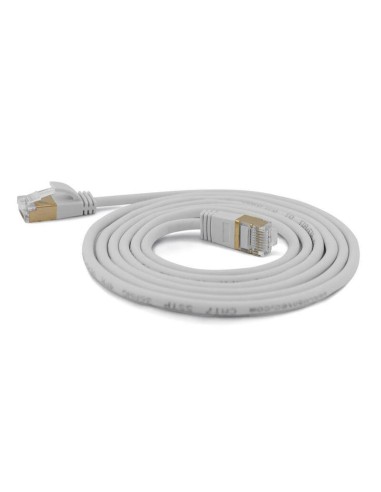 Wantecwire Sstp, Cable De Conexión Cat7 Delgado Y Redondo, Conector Cat6a, D   4 Mm, Gris, Longitud 2,00 M