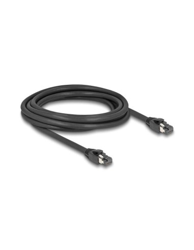 Cable De Red Delock Rj-45 Cat.8.1 S/ftp, Hasta 40 Gbps (negro, 3 Metros)