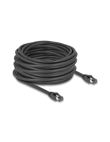 Delock Cable De Red Rj45 Cat.8.1 S/ftp 15 M Bis 40 Gbps Negro