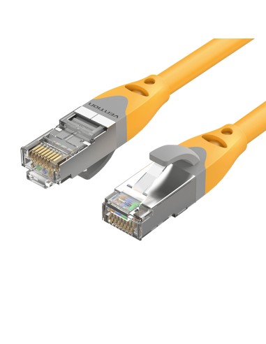 Cable De Red Rj45 Sftp Vention Ibhyf Cat.6a 1m Naranja