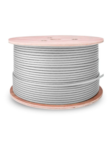 Aisens Bobina Cable Rj45 Cat.6 Utp Rigido Awg23 Cca (aleacion) - 500m - Gris