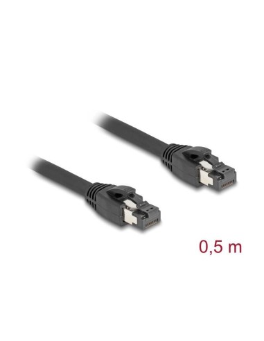 Delock 80232 Cable De Red Rj45 Cat.8.1 S/ftp, 50 Cm Hasta 40 Gbps, Negro