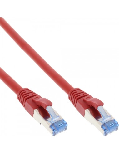 Cable De Red Inline S/ftp Pimf Cat.6a Libre De Halógenos 500mhz Rojo 2m