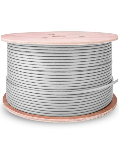 Aisens Bobina Cable Rj45 Cat.6 Utp Rigido Awg23 Cca (aleacion) - 305m - Gris