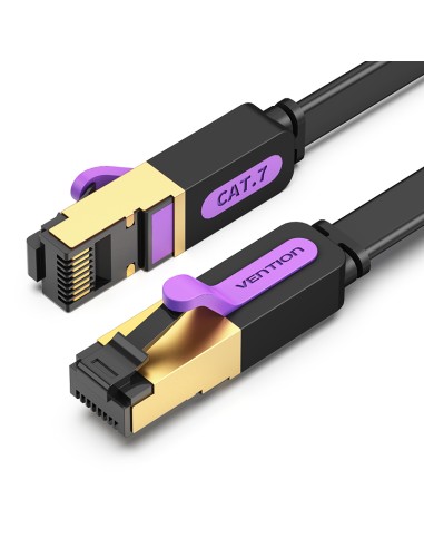 Cable De Red Rj45 Stp Vention Icabq Cat.7 20m Negro