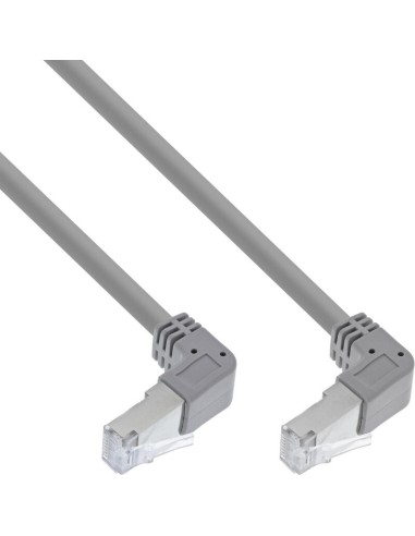 Inline® Cable De Red Up/down Angled, S/ftp (pimf), Cat.6, 250mhz, Pvc,grey, 0.46m