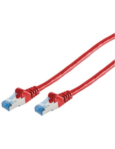 Cable De Red Cat6a Rj45 S/ftp 3m Rojo