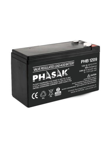 Batería Phasak Phb 1209 Compatible Con Sai Ups Phasak Según Especificaciones