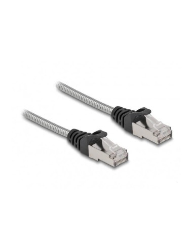 Delock 80249 Cable De Red Rj45 Cat.6a Macho A Macho S/ftp Negro, 2 M, Con Cable Cat.7 Bruto Apto Para Uso Industrial Y En Ext...