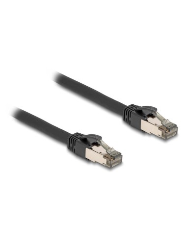 Delock 80244 Cable De Red Rj45 Cat.6a U/ftp Ultraflexible Con Cubierta Metálica Interior, 10 M, Negro