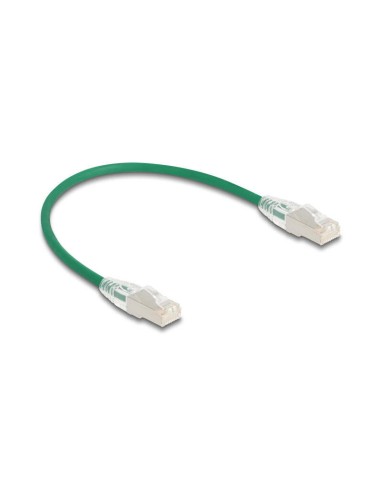 Delock Rj45 Cable De Red Cat.6a Macho A Macho U/ftp Slim 0,3 M Verde