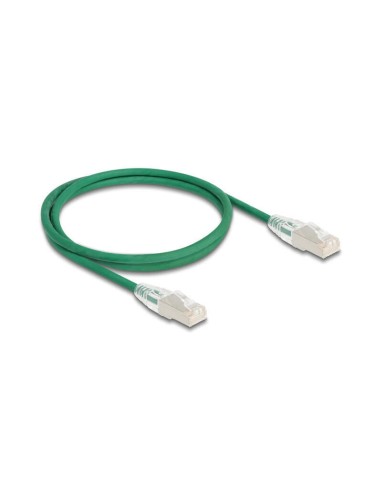 Delock Rj45 Cable De Red Cat.6a Macho A Macho U/ftp Slim 1 M Verde