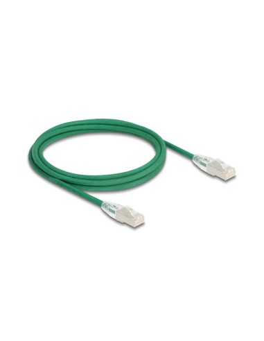 Delock Rj45 Cable De Red Cat.6a Macho A Macho U/ftp Slim 2 M Verde