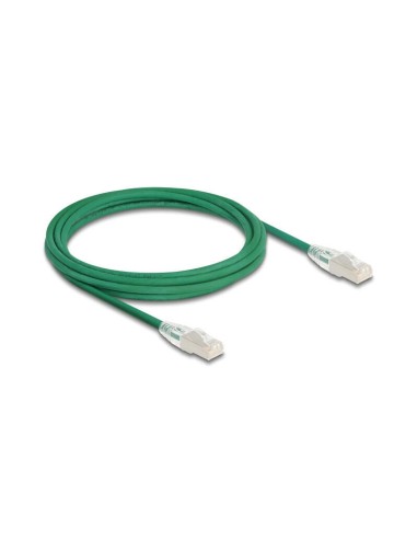 Delock Rj45 Cable De Red Cat.6a Macho A Macho U/ftp Slim 3 M Verde