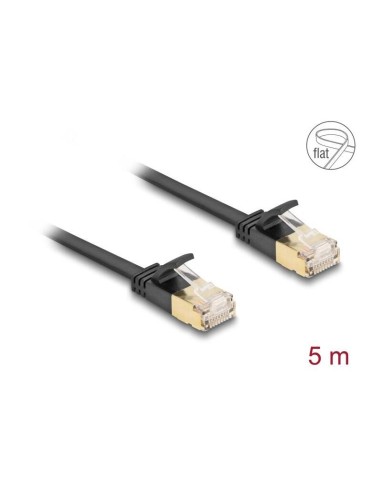 Delock Rj45 Cable De Red Cat.6a Macho A Macho U/ftp 5 M Negro