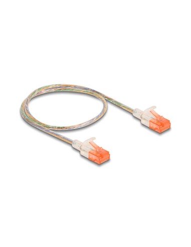 Delock Rj45 Cable De Red Cat.6a U/utp Slim 0,5 M Transparente