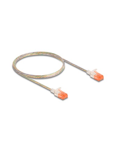 Delock Rj45 Cable De Red Cat.6a U/utp Slim 1 M Transparente