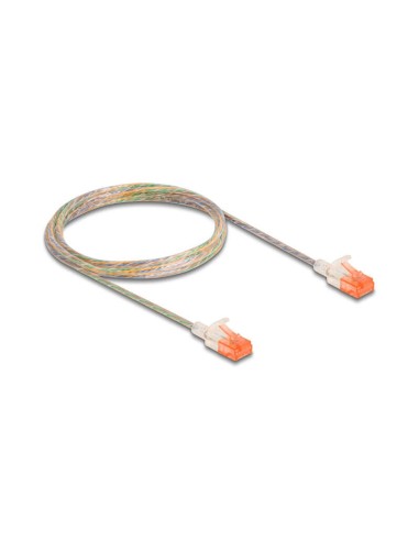 Delock Rj45 Cable De Red Cat.6a U/utp Slim 2 M Transparente