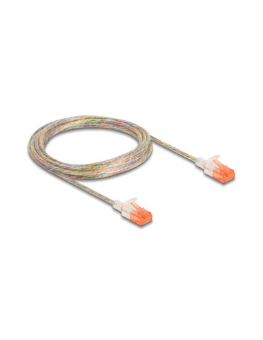 Delock 80355 Rj45 Cable De Red Cat.6a U/utp Slim 3 M Transparente