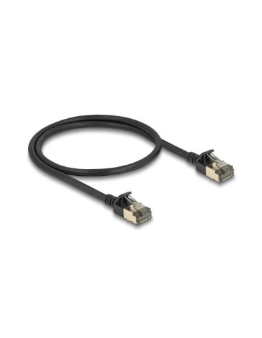 Delock 80338 Rj45 Cable De Red Cat.8.1 F/ftp Slim Pro 0,5 M Negro