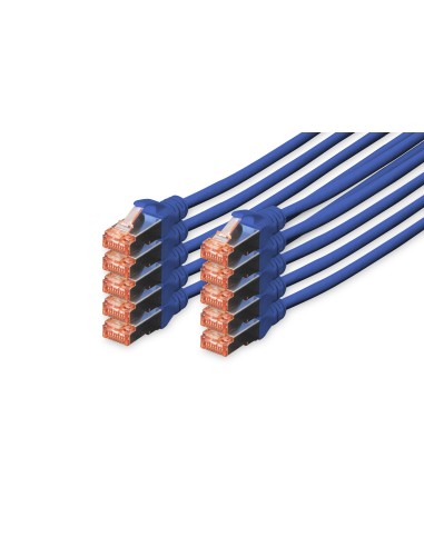 Cable Digitus S-ftp Cat 6 Cu Lszh Awg 27/7 Lenght 3m Azul
