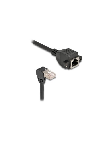 Delock Cable De Extensión S/ftp Macho Rj45 Macho 90° Angular