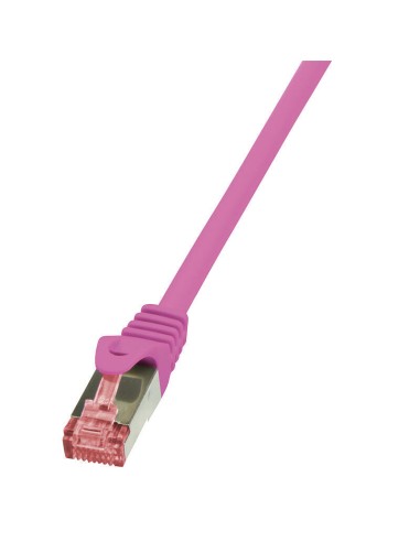 Logilink Cable De Red Cat6 S/ftp Awg27 Pimf Rosa 0,50m