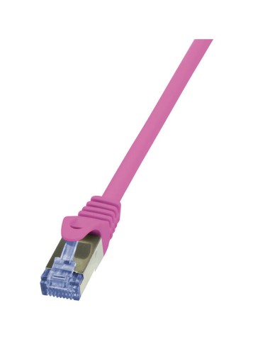 Logilink Cat6a S/ftp Cable De Red Awg26 Pimf Rosa 0,25m