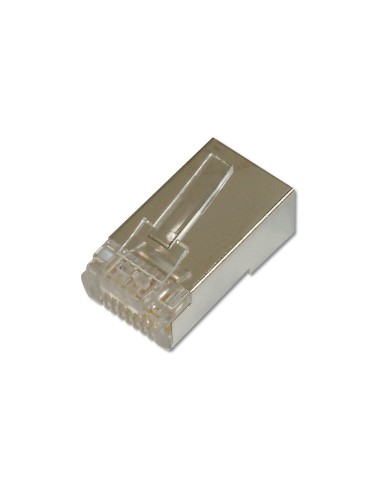 Conector Cat.6 Apantallado Rj45-macho 100unds