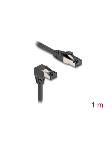 Delock Rj45 Cable De Red Cat.8.1 S/ftp 90° Unten Angular / Gerade 1 M Negro